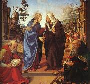 Piero di Cosimo The Visitation and Two Saints oil painting on canvas